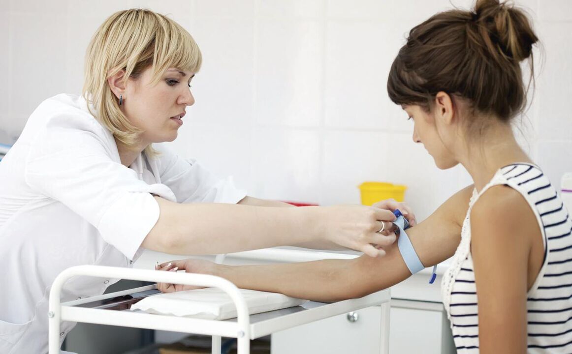 Proba de sangue para parasitos